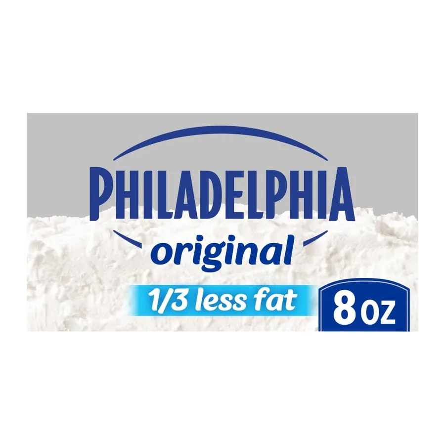 Philadelphia Phila 1/3 less cheese block, front of pack