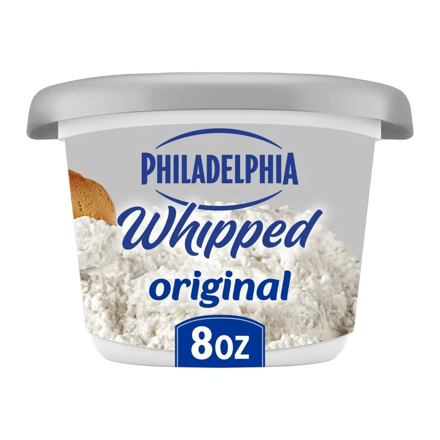Philadelphia Whipped cream cheese tub, front of pack