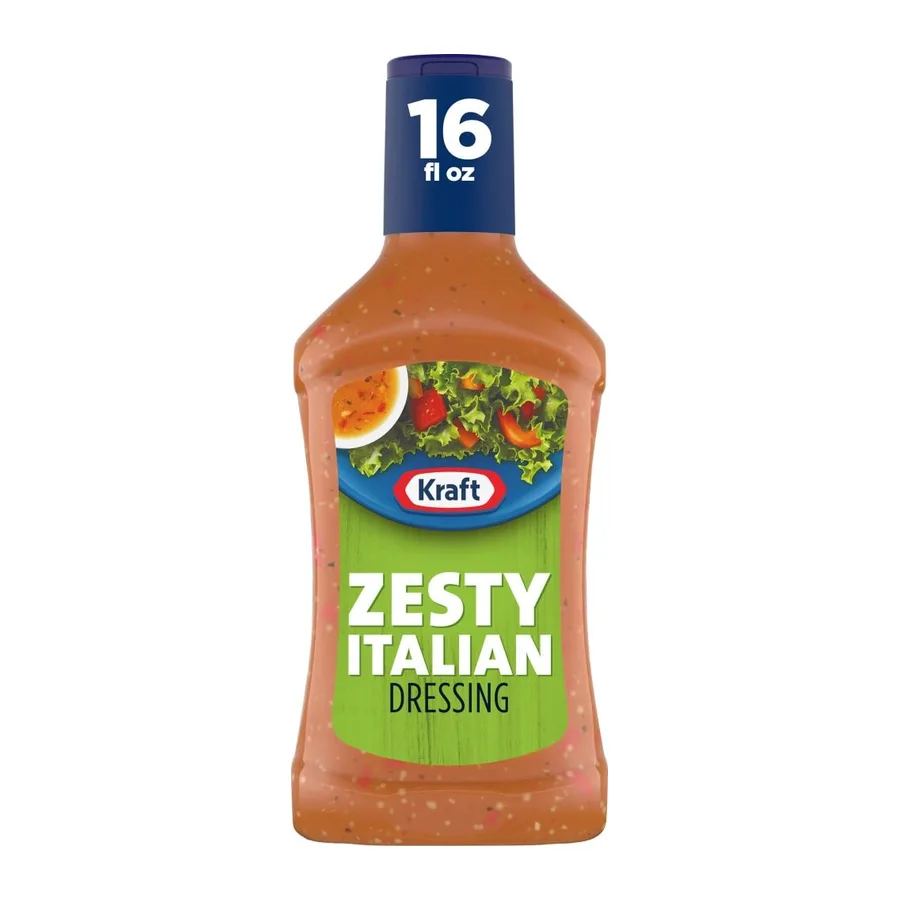 Kraft Zesty Italian Dressing, front of pack