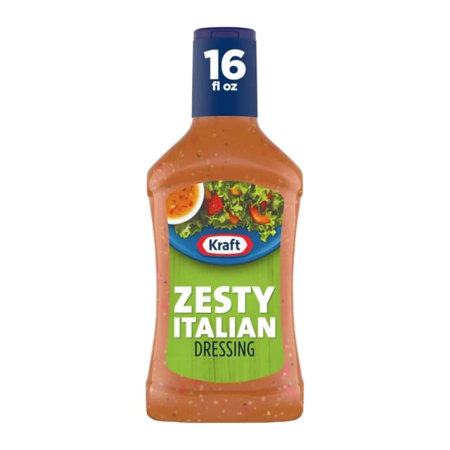 Kraft Zesty Italian Dressing, front of pack
