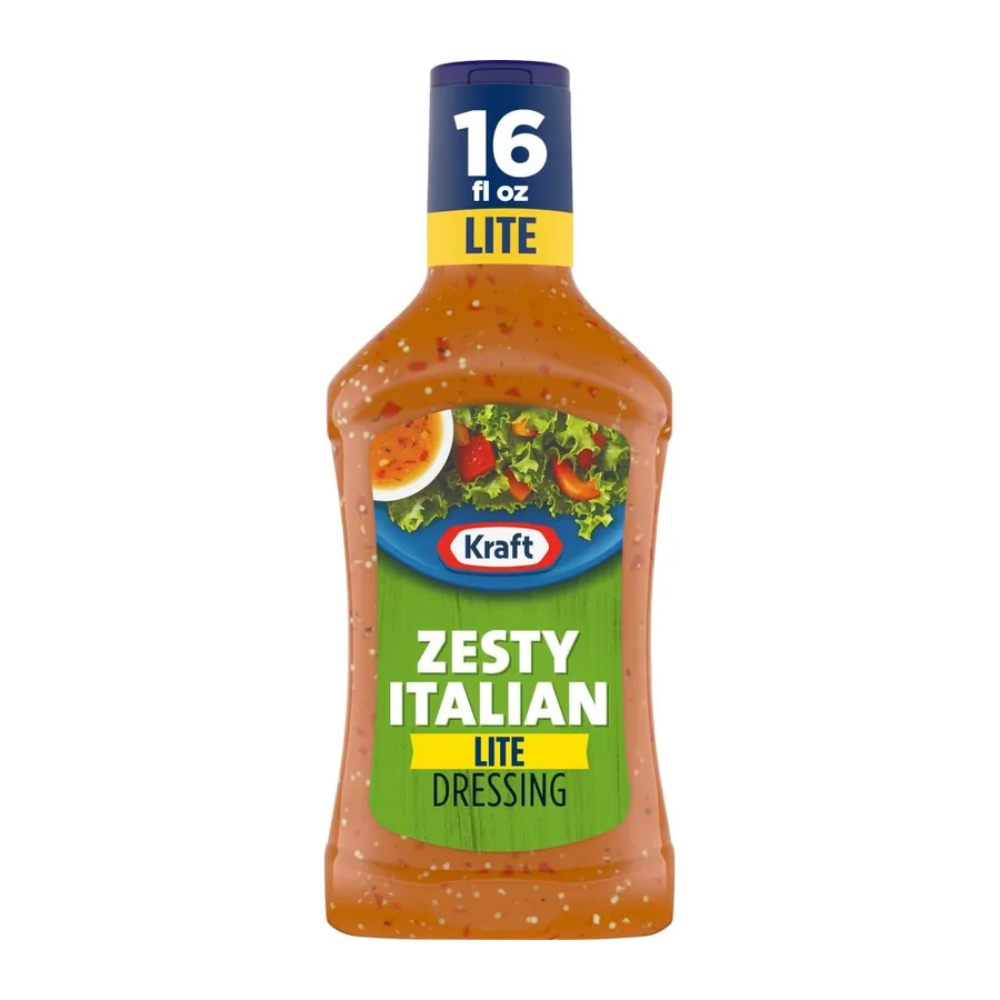 Kraft Zesty Italian Dressing Lite, front of pack