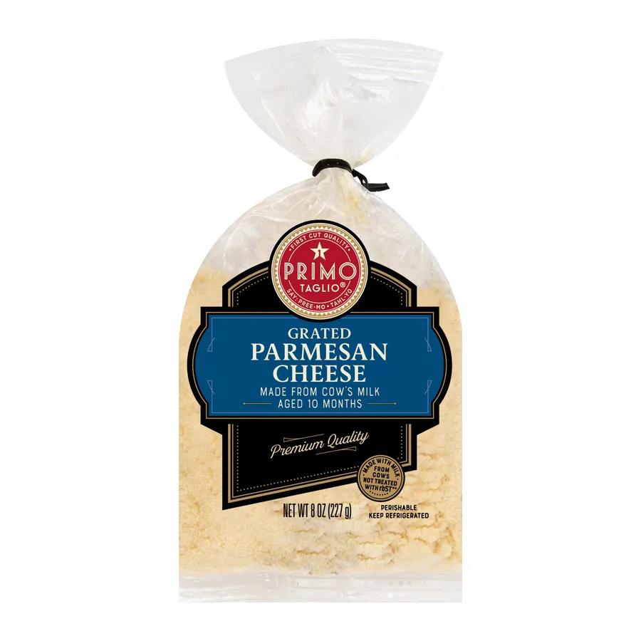 Primo Taglio Grated Parmesan Cheese, front of pack