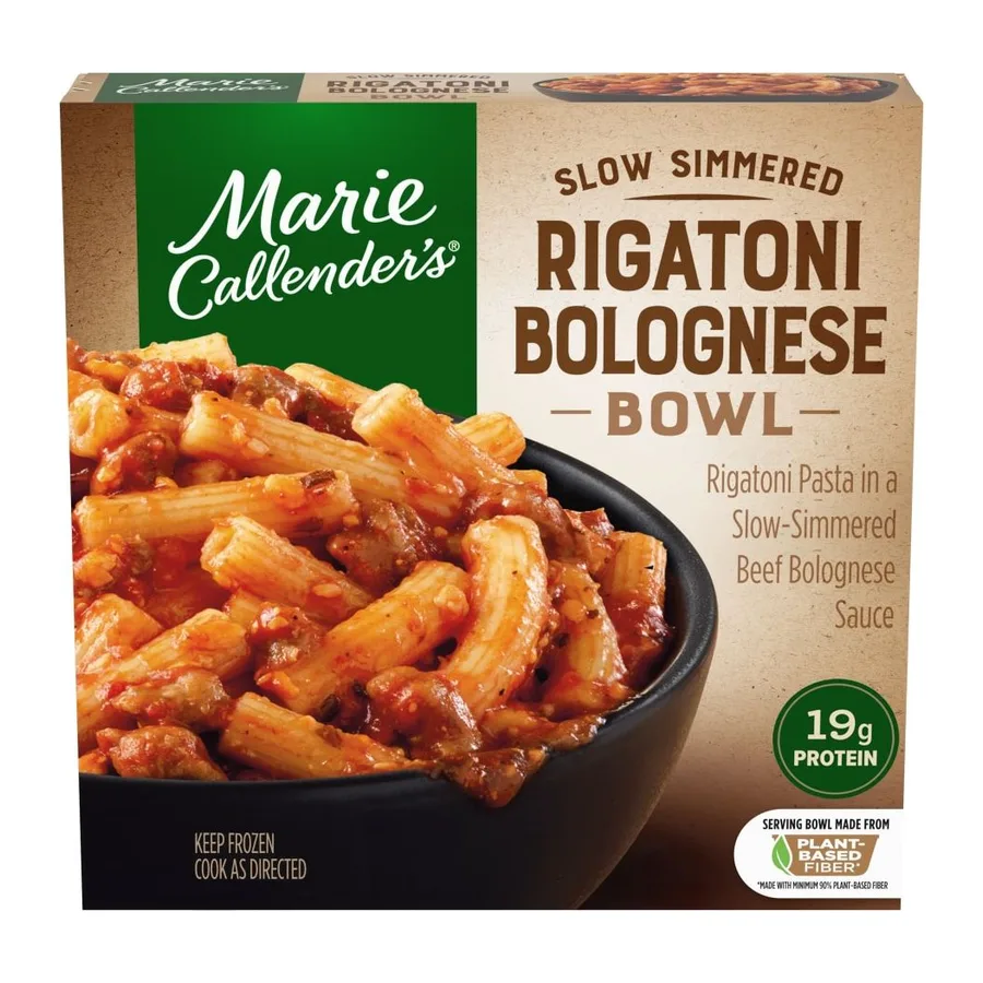 Marie Callender's Rigatoni Bolognese Bowl, front of pack