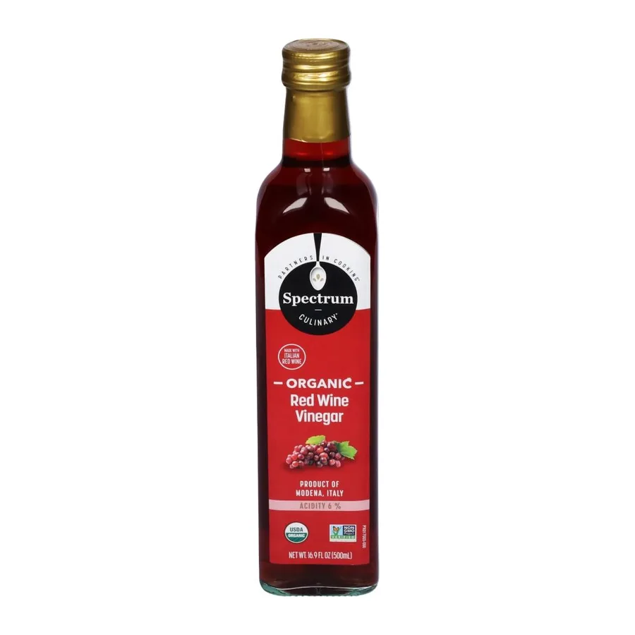 Spectrum Organic Red Wine Vinegar, front of pack