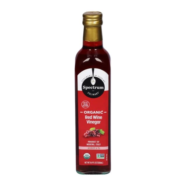 Spectrum Organic Red Wine Vinegar, front of pack