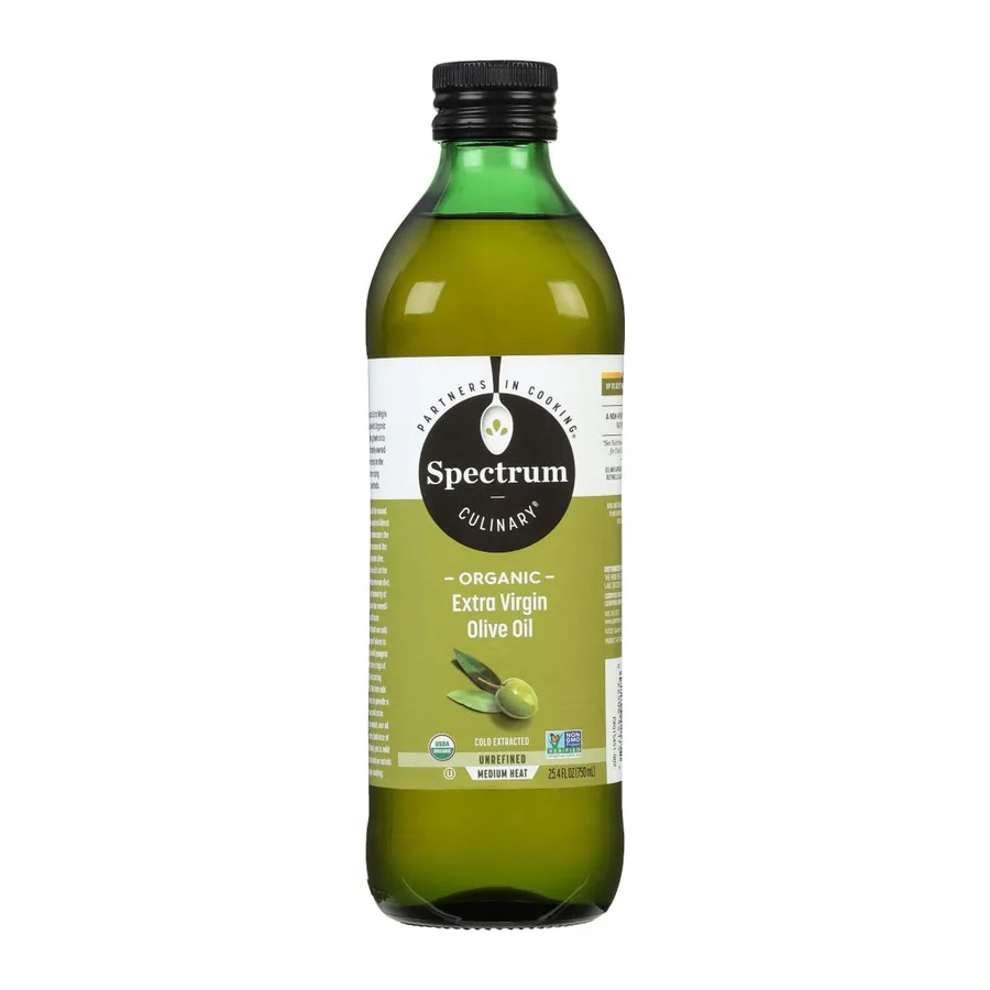 Spectrum Organic Extra Virgin Olive Oil, front of pack