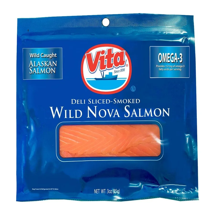 Vita Food Products  Inc. Wild nova salmon, front of pack