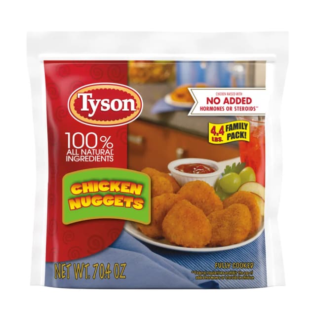 Tyson Chicken Nuggets, front of pack