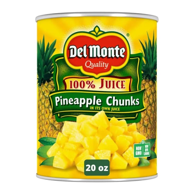 Del Monte Pineapple Chunks, front of pack