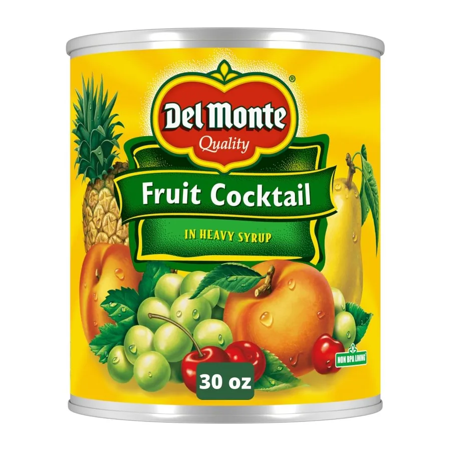 Del Monte Fruit cocktail in heavy syrup, front of pack