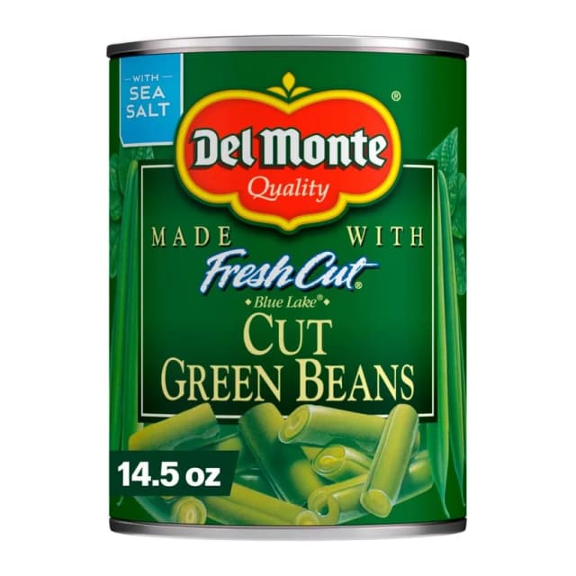 Del Monte Cut Green Beans, front of pack