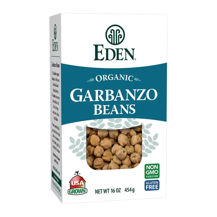 Eden Garbanzo Beans, Dry, Organic, front of pack