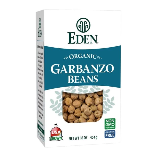 Eden Garbanzo Beans, Dry, Organic, front of pack