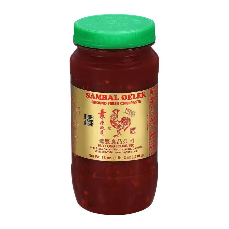 Huy Fong Foods, Inc. Sambal Oelek, front of pack