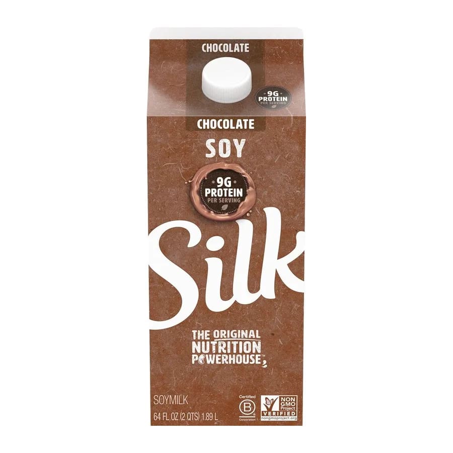Silk Chocolate Soymilk, front of pack