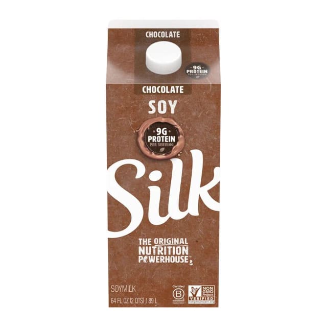 Silk Chocolate Soymilk, front of pack