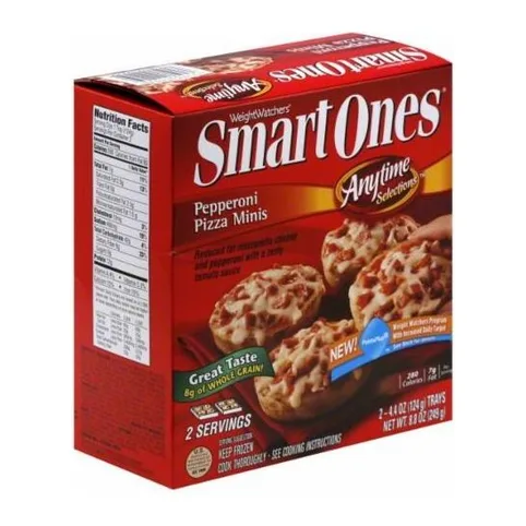 Smart Ones Pepperoni pizza minis, front of pack