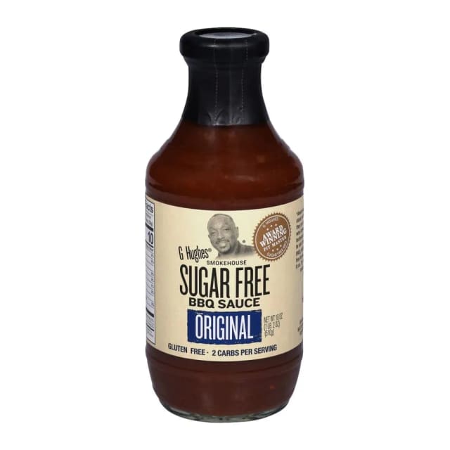 G Hughes Original sugar free bbq sauce, front of pack