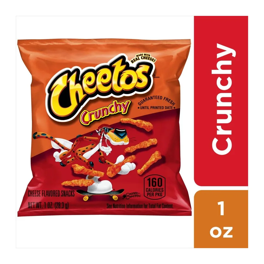 Cheetos Crunchy, front of pack