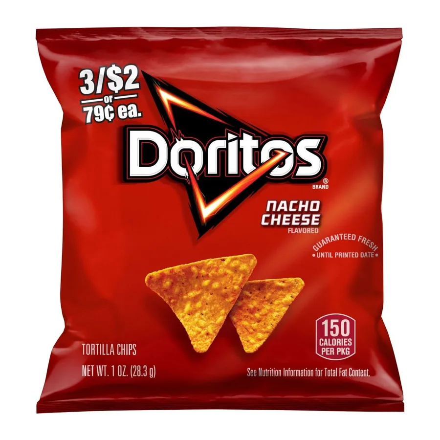Doritos Nacho Cheese, front of pack