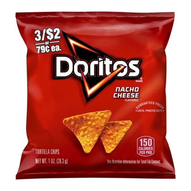 Doritos Nacho Cheese, front of pack