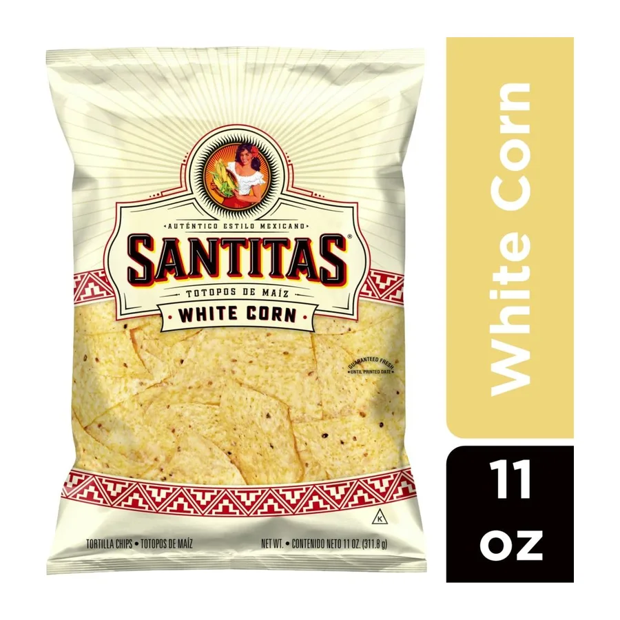 Frito Lay Santitas Tortilla Chips, front of pack