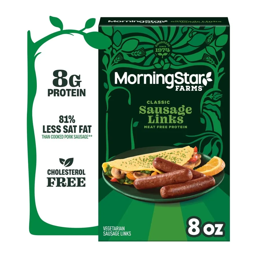 Morningstar Farms Veggie sausage links, front of pack