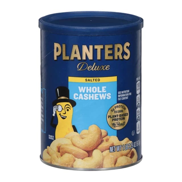 Planters Whole cashews, front of pack