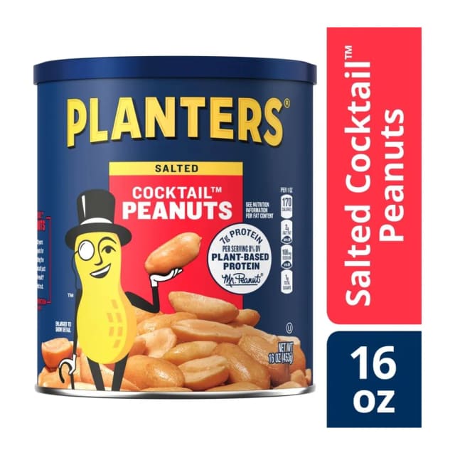 Planters Cocktail Peanuts, front of pack