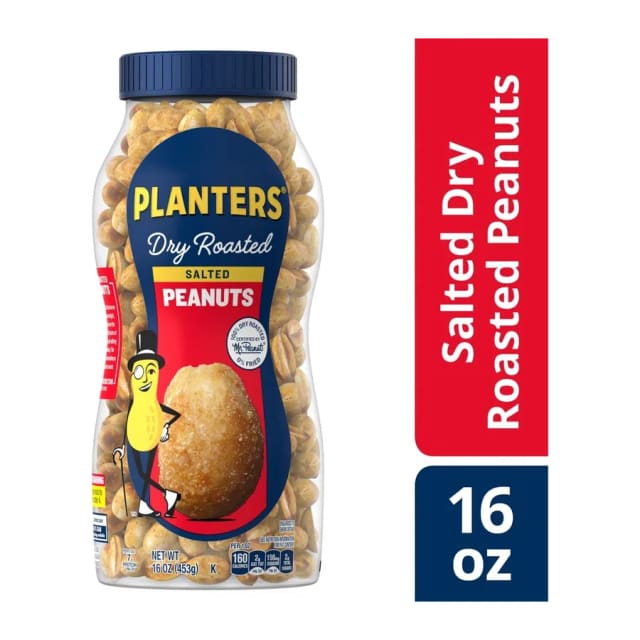 Planters Dry, Roasted Peanuts, front of pack