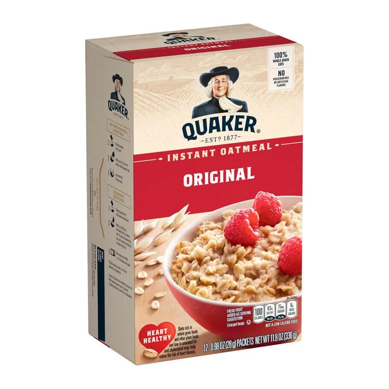 Quaker Instant Oatmeal Original, front of pack