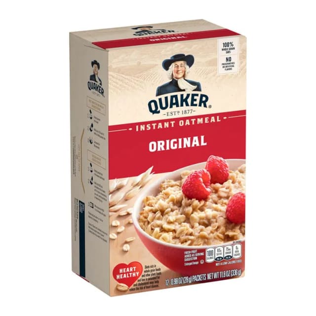 Quaker Instant Oatmeal Original, front of pack