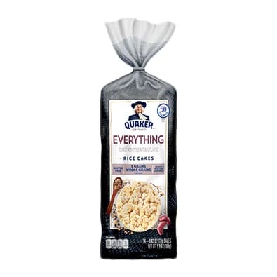 Quaker Rice cake everything, front of pack