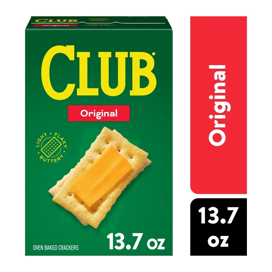 Kellogg's Club Original Crackers, front of pack