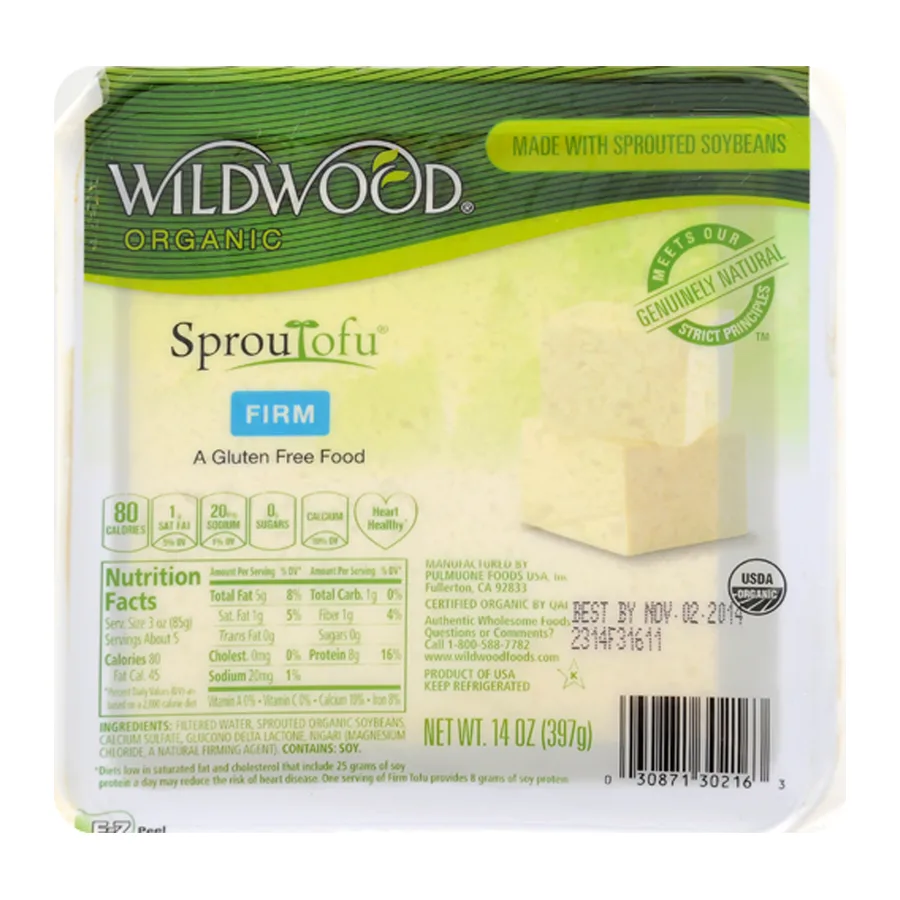 Wildwood Organic Tofu Firm, front of pack