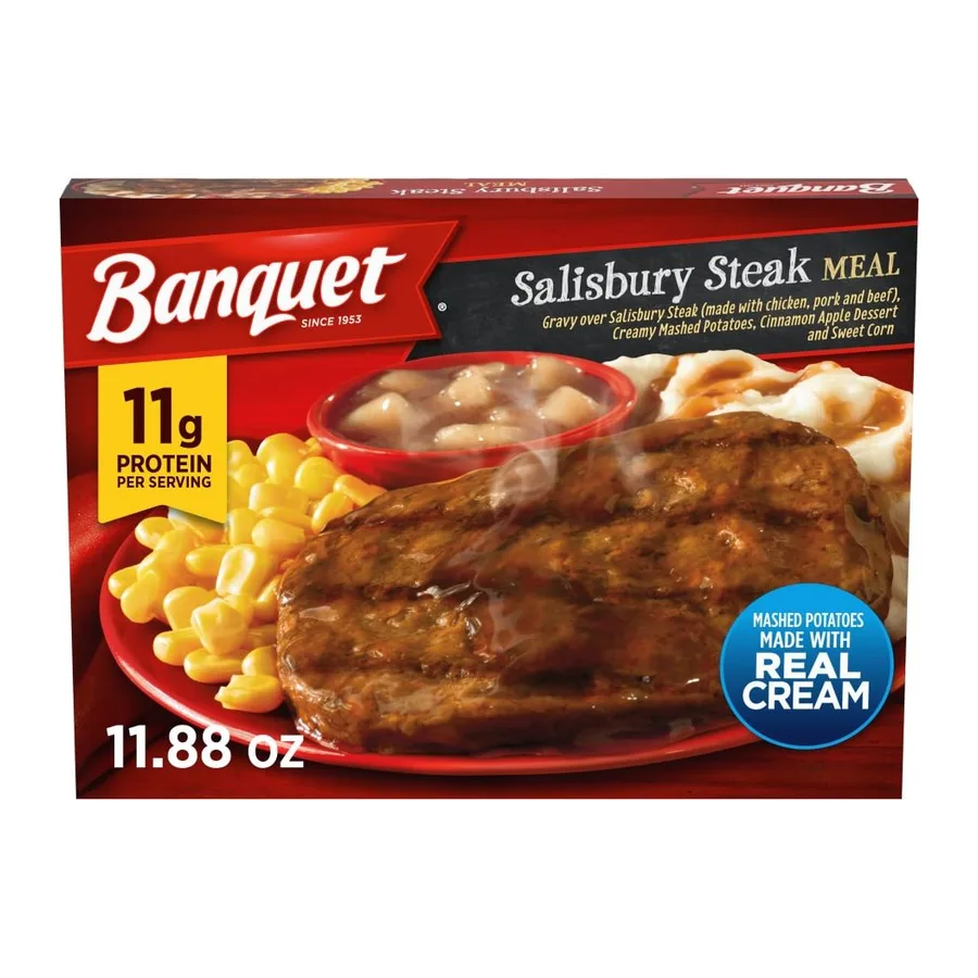 Banquet Salisbury Steak Meal, front of pack