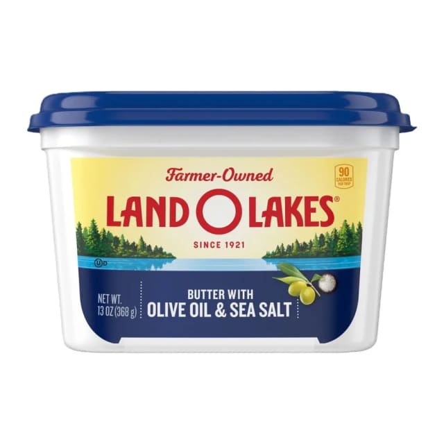 Land O Lakes Spread butter with olive oil & sea salt, front of pack