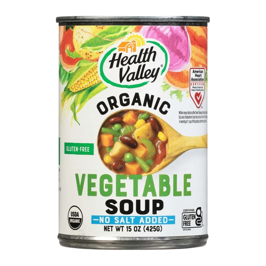 Healthy Valley Organic Vegetable soup, front of pack