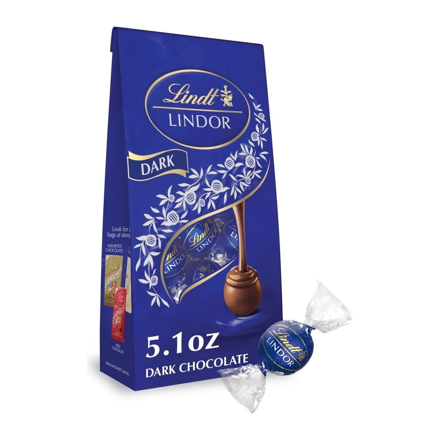 Lindt Lindor Dark Chocolate Truffles, front of pack