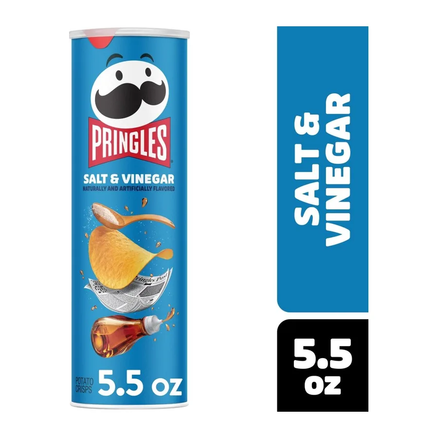 Pringles Salt & Vinegar, front of pack