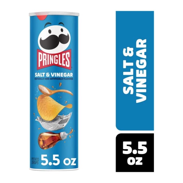 Pringles Salt & Vinegar, front of pack