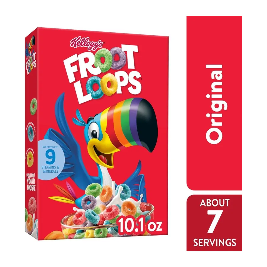 Kellogg's Froot Loops, front of pack