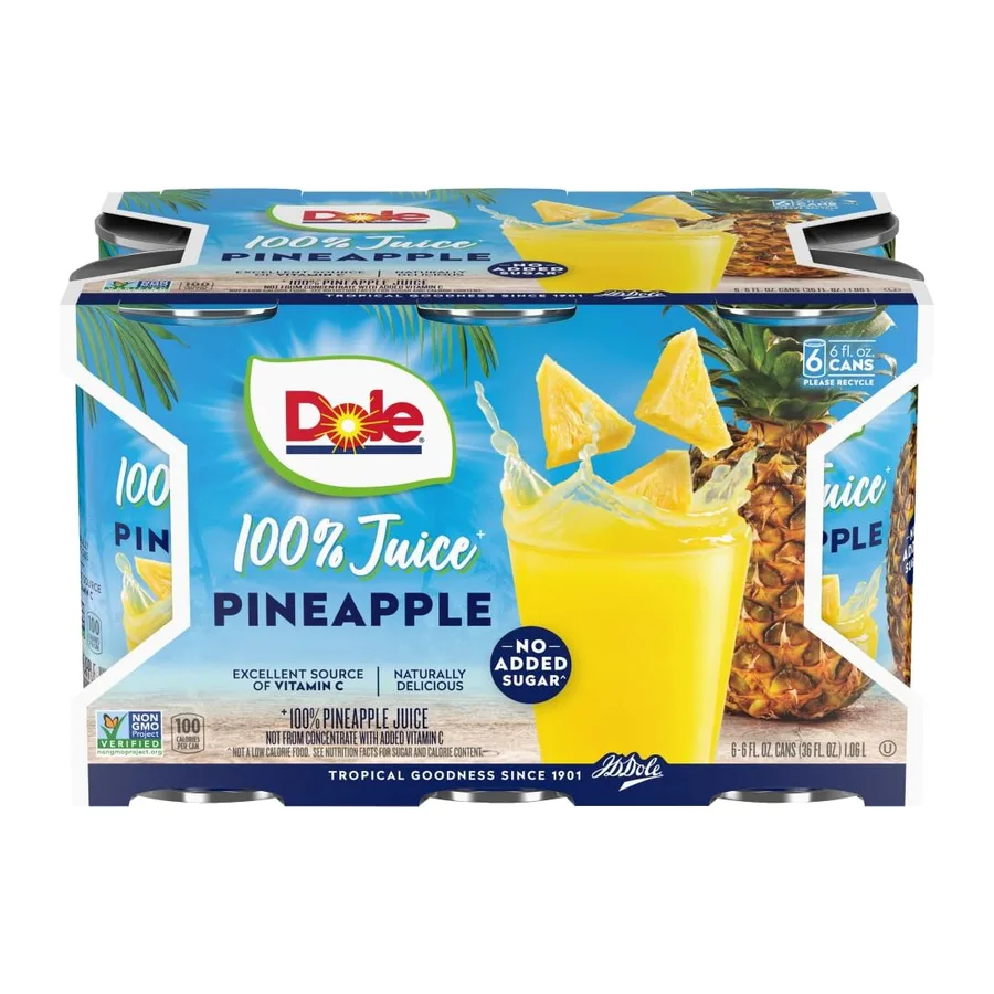 Dole Pineapple juice, front of pack