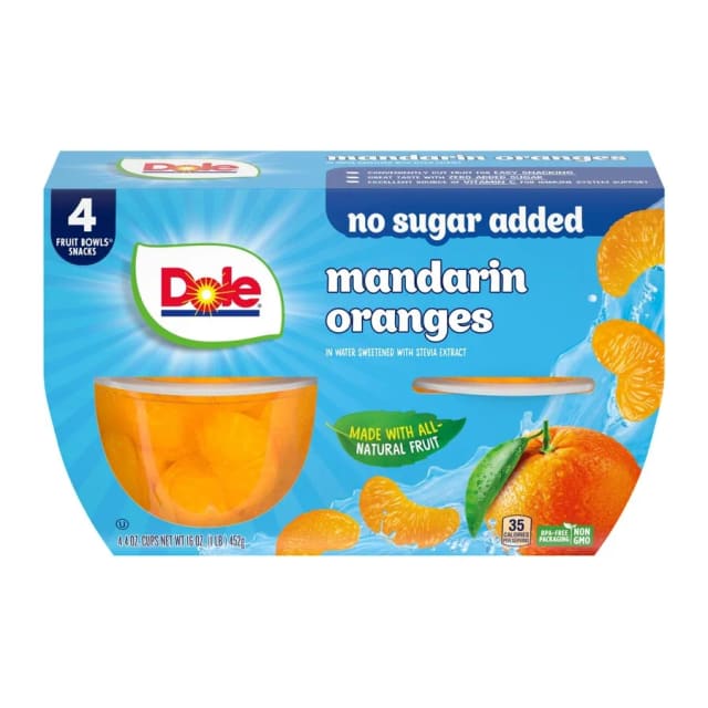 Dole Mandarin oranges, front of pack