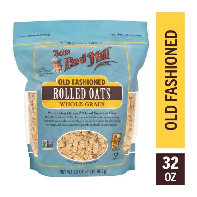 Bob's Red Mill Whole Grain Rolled Oats, front of pack