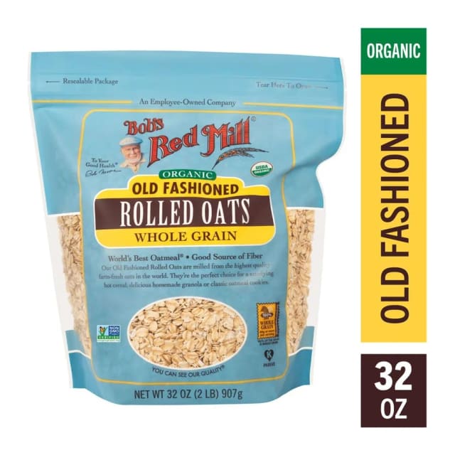 Bob's Red Mill Organic Whole Grain Rolled Oats, front of pack