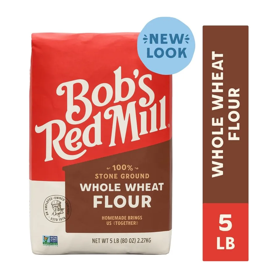 Bob's Red Mill 100% Stone Ground Whole Wheat Flour, front of pack