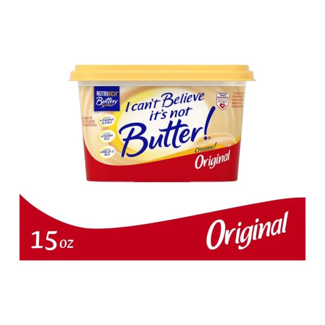 I Can't Believe It's Not Butter! 45% vegetable oil spread, original, front of pack
