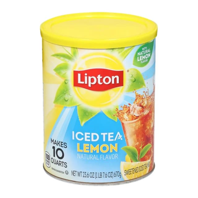 Lipton Black iced tea mix, front of pack