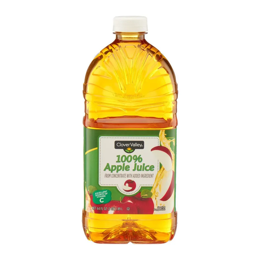 Clover Valley Apple Juice, front of pack